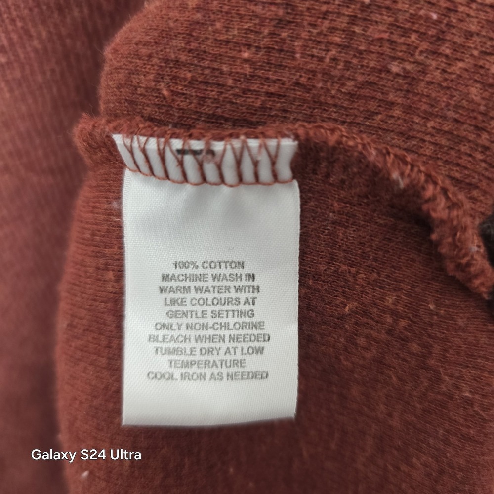 Sweater Mens 1/4 Zip Medium By Brown Black - Picture 11 of 12